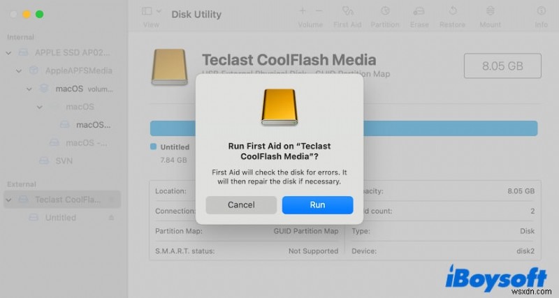 วิธีการกู้คืนไดรฟ์ภายนอกที่ไม่รู้จักหลังจากการบังคับดีดออกบน macOS 