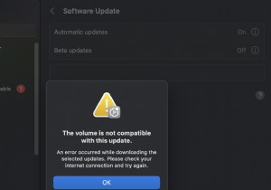 แก้ไขข้อผิดพลาด  Volume Not Compatible  ในการติดตั้ง macOS Big Sur บนไดรฟ์ภายนอก 