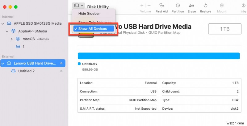 แก้ไขข้อผิดพลาด Volume Not Compatible ในการติดตั้ง macOS Big Sur บนไดรฟ์ภายนอก