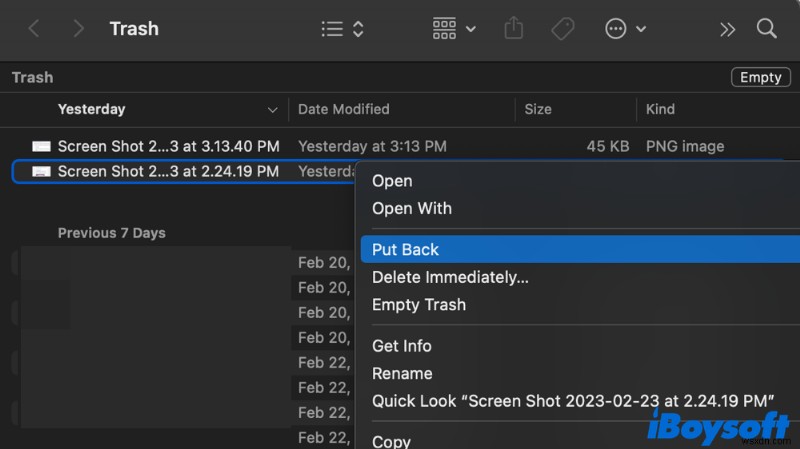 วิธีการกู้คืนภาพหน้าจอ Mac ที่ถูกลบ:4 วิธีการที่ได้รับการพิสูจน์แล้ว