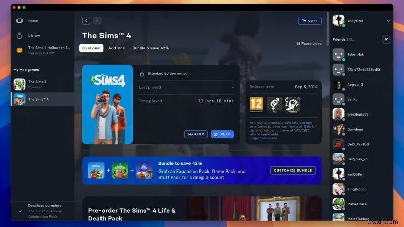 เล่น The Sims 4 บน macOS:คู่มืออย่างเป็นทางการเพื่อการเล่นเกมที่ราบรื่น
