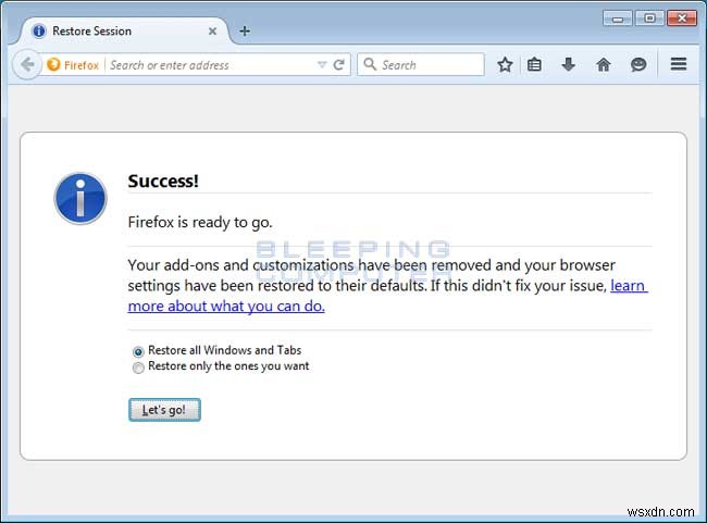 วิธีการลบ Searchletter.com เปลี่ยนเส้นทางจากเบราว์เซอร์ของคุณ 