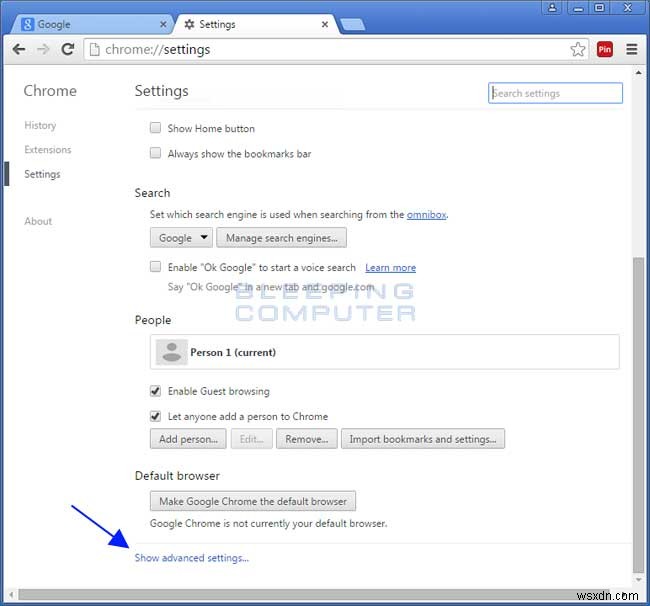 วิธีการลบ Searchinggood.com Search Redirect จากเบราว์เซอร์ของคุณอย่างถาวร