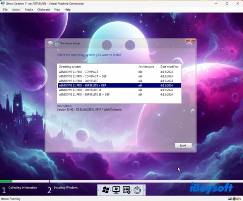 ดาวน์โหลด Ghost Spectre Windows 11 (SuperLite, SE, Compact) – น้ำหนักเบาและปรับประสิทธิภาพให้เหมาะสม