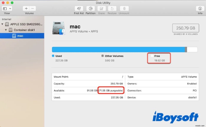 วิธีแก้ไขข้อผิดพลาด  พื้นที่ดิสก์ไม่เพียงพอ  เมื่อคัดลอกไฟล์บน Mac 