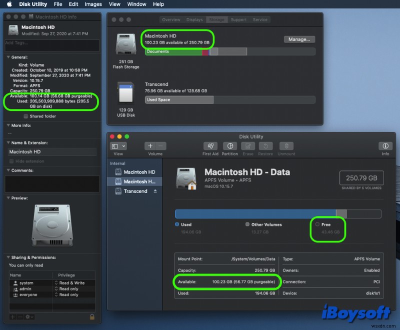 เหตุใด macOS จึงแสดงพื้นที่ว่างที่ไม่ถูกต้องและวิธีแก้ไข 