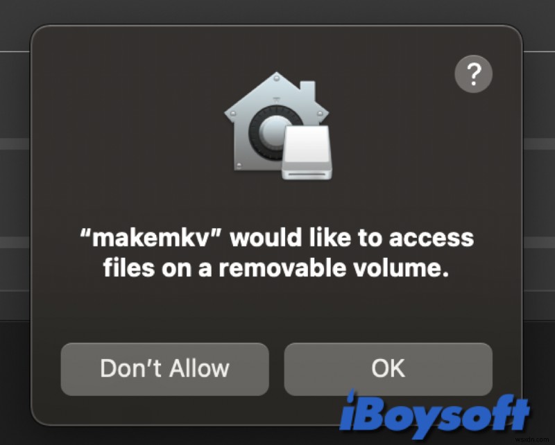 แก้ไขการแจ้งเตือน macOS Sonoma: แอปต้องการเข้าถึงไฟล์ในโวลุ่มแบบถอดได้  