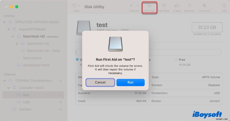 แก้ไขข้อผิดพลาด com.apple.DiskManagement.disenter 49244 บน macOS Ventura และ Sequoia