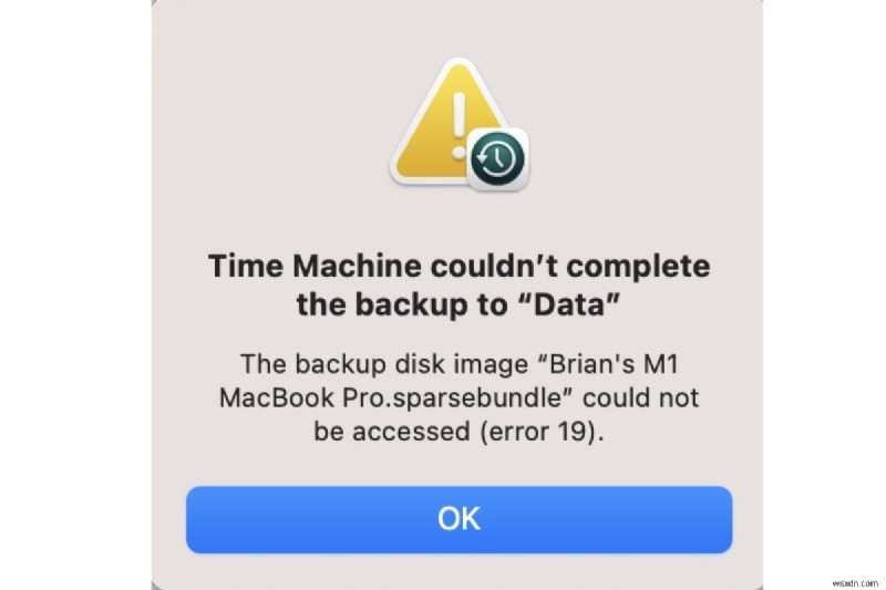 แก้ไขข้อผิดพลาด  Time Machine ไม่สามารถสำรองข้อมูลได้  บน macOS Sonoma, Ventura และ Sequoia 