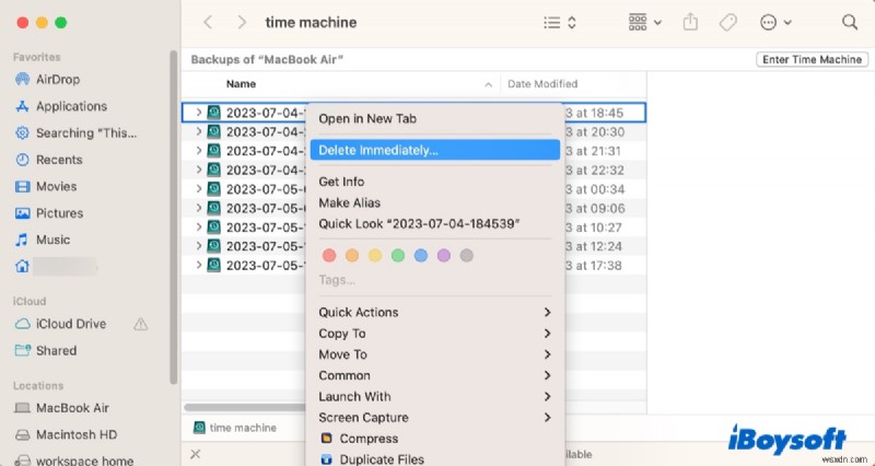 แก้ไขข้อผิดพลาด  Time Machine ไม่สามารถสำรองข้อมูลได้  บน macOS Sonoma, Ventura และ Sequoia 