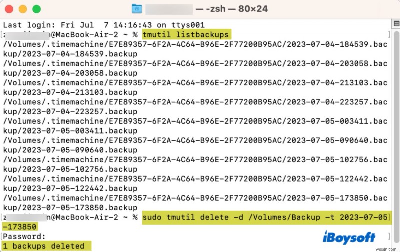 แก้ไขข้อผิดพลาด  Time Machine ไม่สามารถสำรองข้อมูลได้  บน macOS Sonoma, Ventura และ Sequoia 