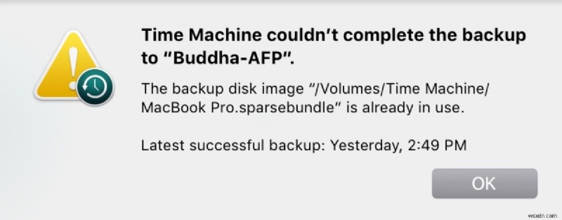 แก้ไขข้อผิดพลาด  Time Machine ไม่สามารถสำรองข้อมูลได้  บน macOS Sonoma, Ventura และ Sequoia 