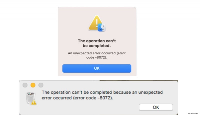 แก้ไข Mac Error Code 8072:แก้ไข  ข้อผิดพลาดที่ไม่คาดคิด  อย่างรวดเร็ว 
