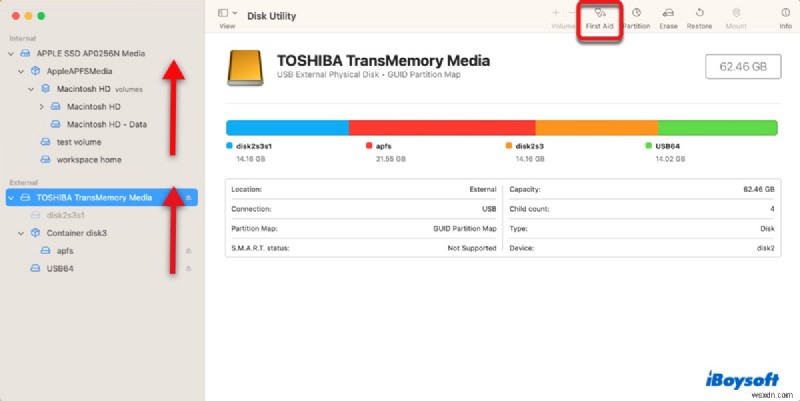 แก้ไขข้อผิดพลาด ไม่สามารถแก้ไขแผนที่พาร์ติชัน (รหัส 69874 และ 69803) บน macOS