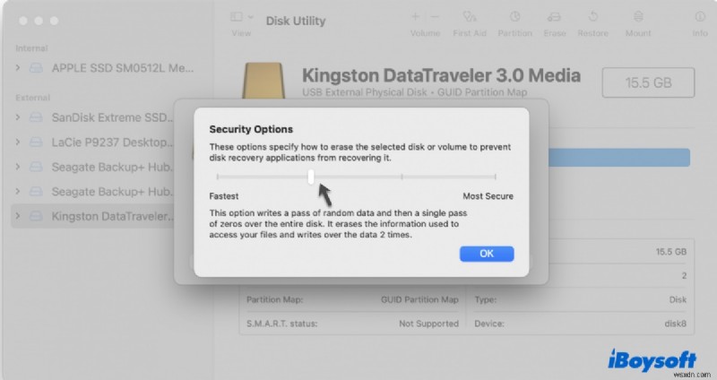 แก้ไขข้อผิดพลาด macOS Disk Utility 69760: ไม่สามารถเขียนไปยังบล็อกสุดท้ายของอุปกรณ์ได้  