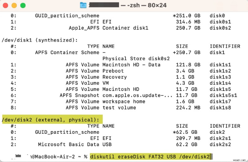 แก้ไขข้อผิดพลาด macOS Disk Utility 69760: ไม่สามารถเขียนไปยังบล็อกสุดท้ายของอุปกรณ์ได้  