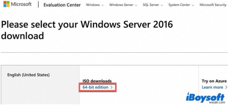 ฟรี Windows Server 2016 ISO – ดาวน์โหลดอย่างเป็นทางการฉบับเต็ม 