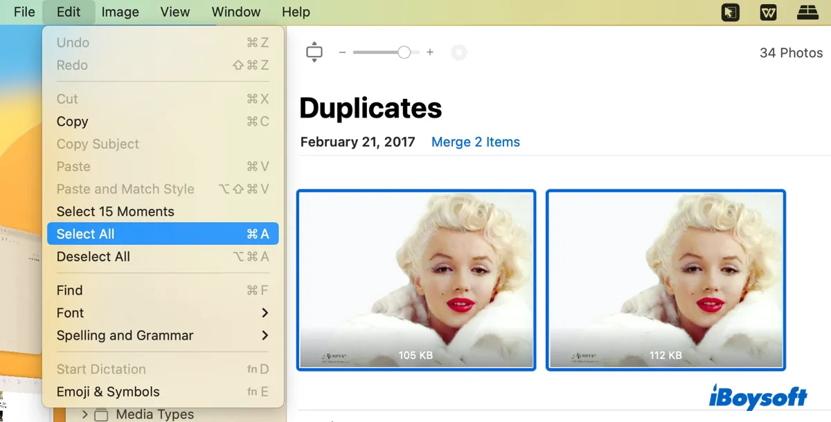 ลบรูปภาพที่ซ้ำกันบน Mac เมื่อแอปรูปภาพตรวจไม่พบ