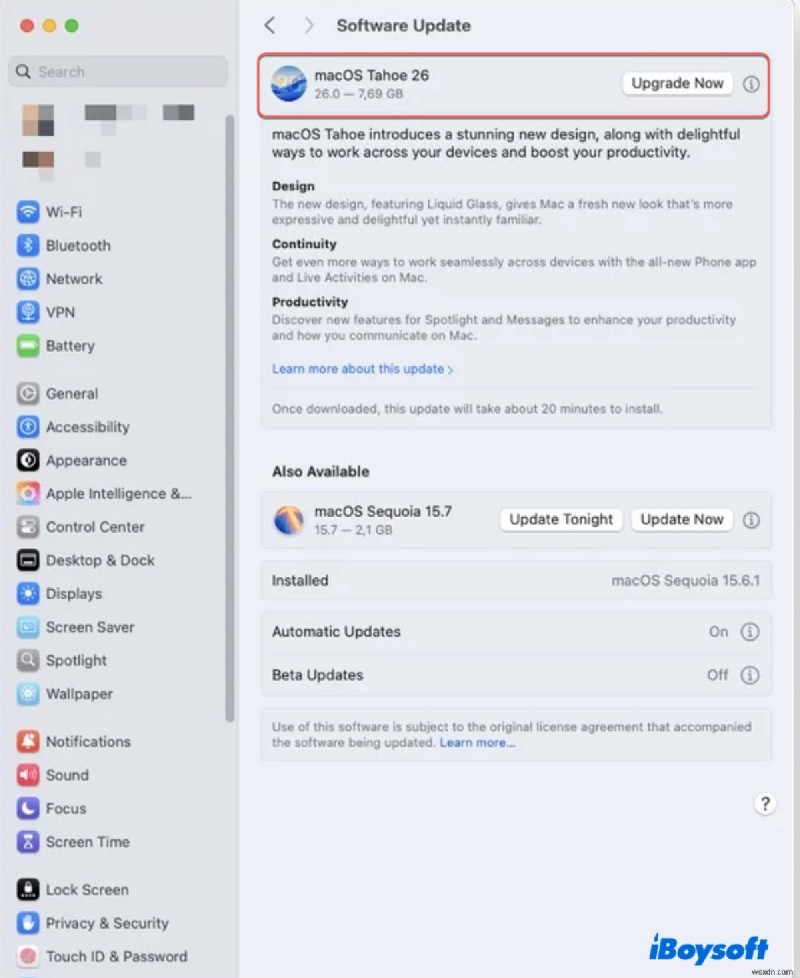 การแก้ไขปัญหา macOS Tahoe 26.3.1:การแก้ไขที่จำเป็นสำหรับปัญหาทั่วไป