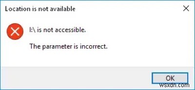 แก้ไขข้อผิดพลาด  พารามิเตอร์ไม่ถูกต้อง  ในไดรฟ์ที่เข้ารหัสด้วย BitLocker 