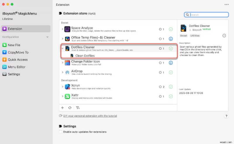 ลบไฟล์ ._ ที่ซ่อนอยู่บน Mac ได้อย่างง่ายดายด้วย Dotfiles Cleaner 