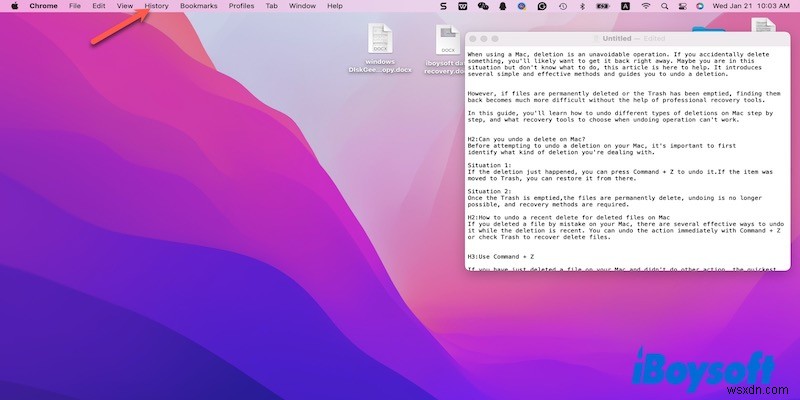 เลิกทำการลบบน Mac:ขั้นตอนการกู้คืนที่รวดเร็วและเชื่อถือได้ 