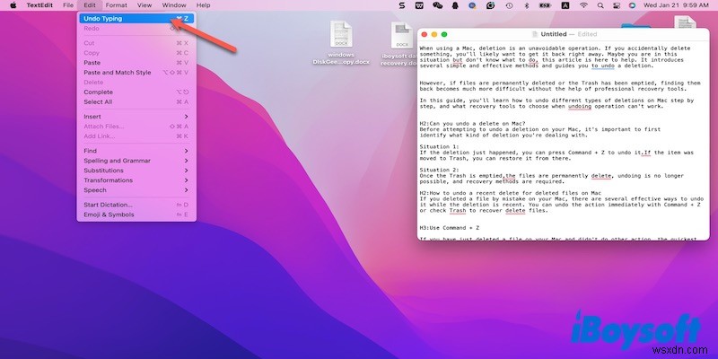เลิกทำการลบบน Mac:ขั้นตอนการกู้คืนที่รวดเร็วและเชื่อถือได้ 