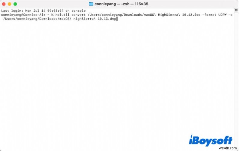 แปลง ISO เป็น DMG บน macOS – บทช่วยสอนทีละขั้นตอน 