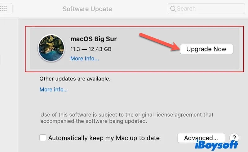 อัปเกรดจาก macOS Catalina เป็น BigSur:คำแนะนำและการแก้ไขปัญหาทีละขั้นตอน 