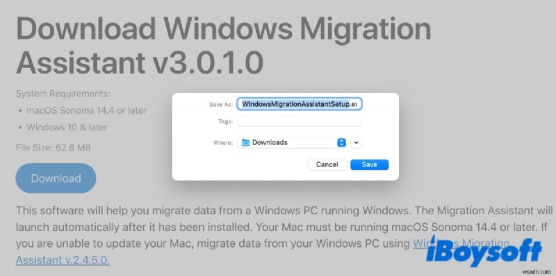 Windows Migration Assistant:การถ่ายโอนข้อมูลจากพีซีไปยัง Mac ได้อย่างราบรื่น 