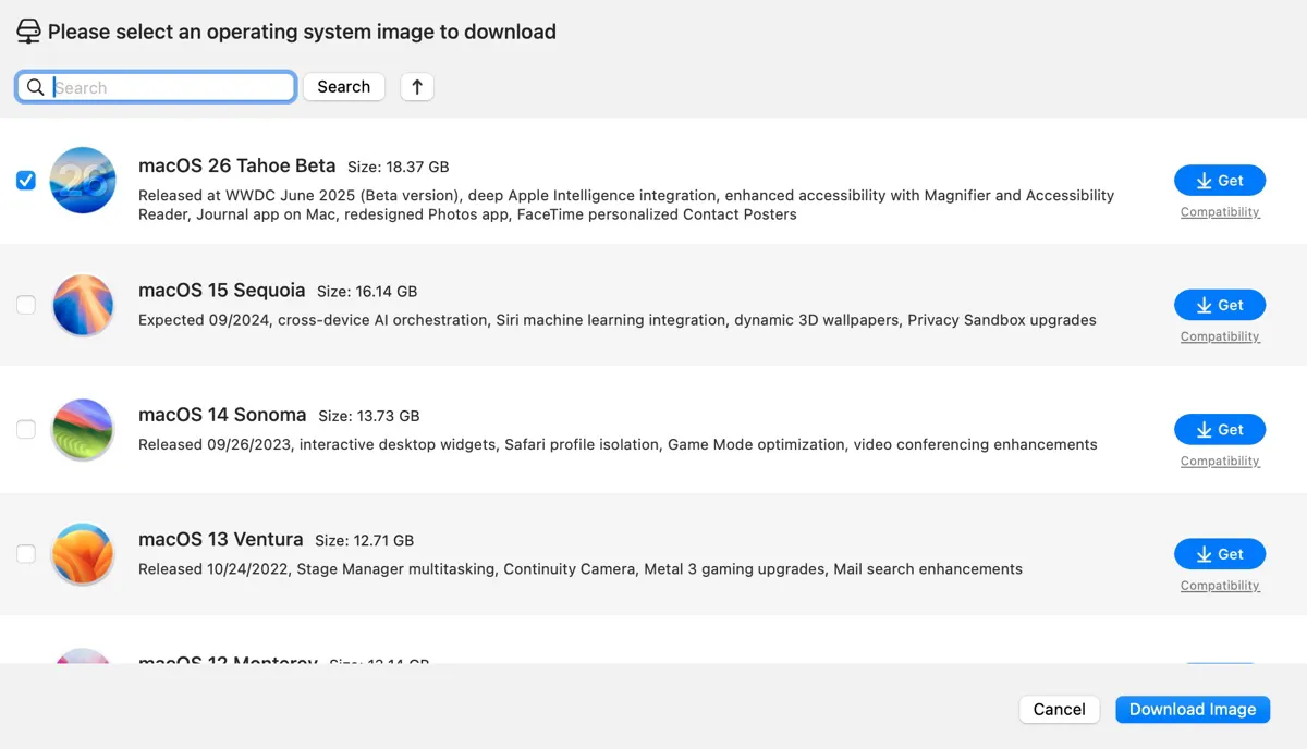 ดาวน์โหลด macOS Tahoe DMG อย่างเป็นทางการ – เวอร์ชันเต็มฟรี