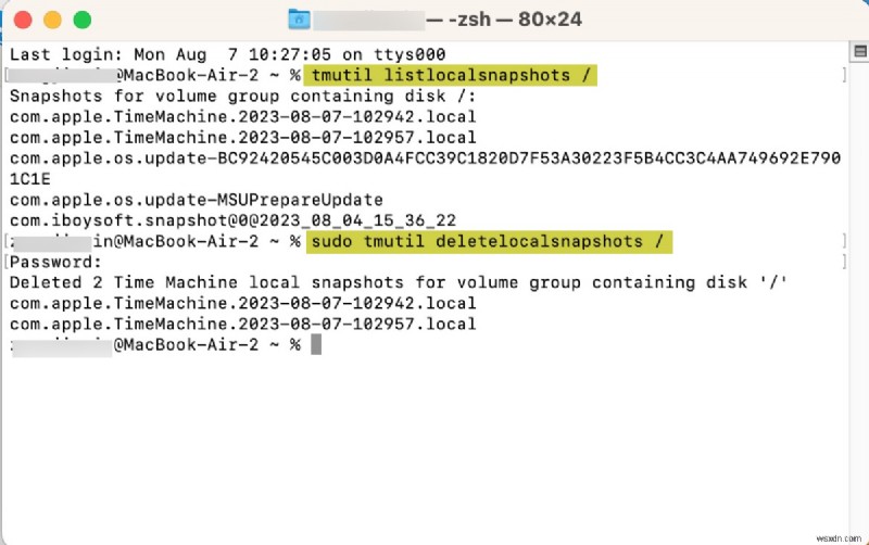 วิธีแก้ไขข้อผิดพลาดในการสร้าง Time Machine Local Snapshot บน macOS 