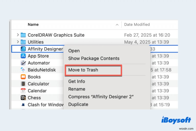 คำแนะนำฉบับสมบูรณ์:ถอนการติดตั้ง Affinity Designer 2 อย่างปลอดภัยบน macOS 