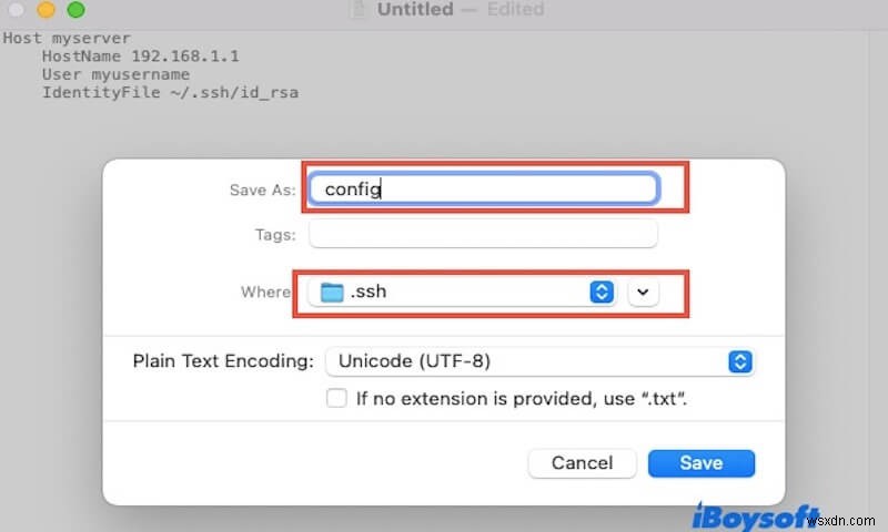 สร้างไฟล์กำหนดค่า SSH บน macOS ได้อย่างง่ายดาย:คำแนะนำทีละขั้นตอน 