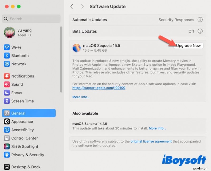 การอัปเดต macOS Sequoia - รุ่นล่าสุดและเวอร์ชันก่อนหน้าทั้งหมด 