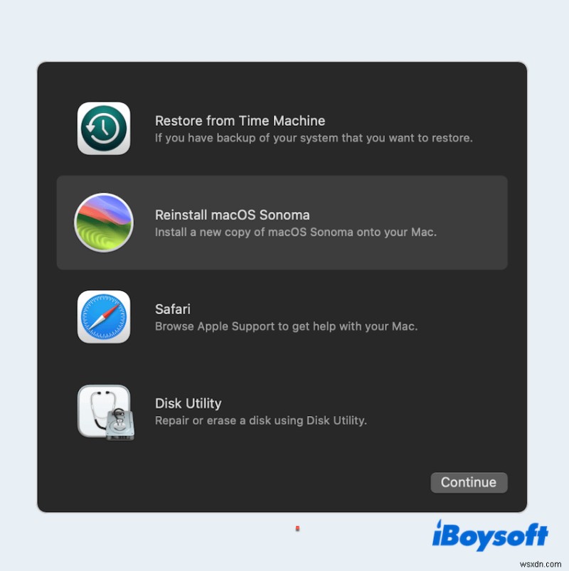 แก้ไขข้อผิดพลาด การติดตั้ง macOS ไม่สามารถดำเนินการต่อ - คำแนะนำทีละขั้นตอน