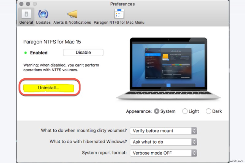 วิธีถอนการติดตั้ง NTFS สำหรับ Mac โดยสมบูรณ์:คำแนะนำทีละขั้นตอน 