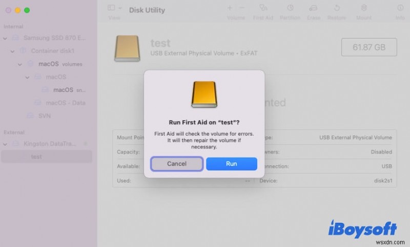 วิธีแก้ไข com.apple.diskmanagement.disenter Error 53249 บน Mac 