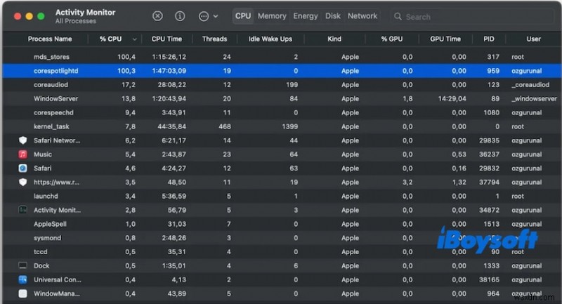 แก้ไขปัญหา CPU สูงของ Corespotlightd บน macOS Sequoia:โซลูชั่นที่ได้รับการพิสูจน์แล้ว 