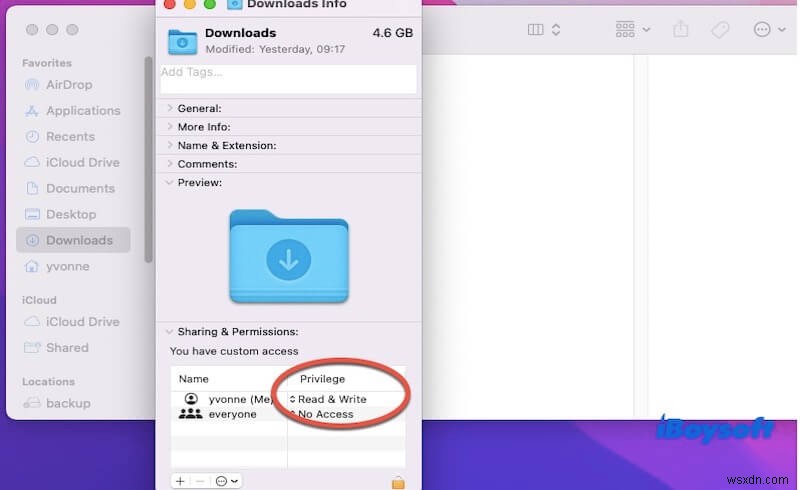 แก้ไขข้อผิดพลาด ไม่มีการอนุญาตให้ดาวน์โหลด ของ macOS:ปัญหาโฟลเดอร์ Null