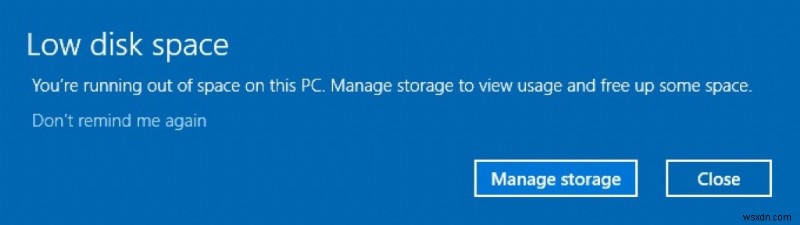 วิธีแก้ปัญหาพื้นที่ดิสก์เหลือน้อยเมื่อดูเหมือนไม่มีอะไรกินพื้นที่บน Windows