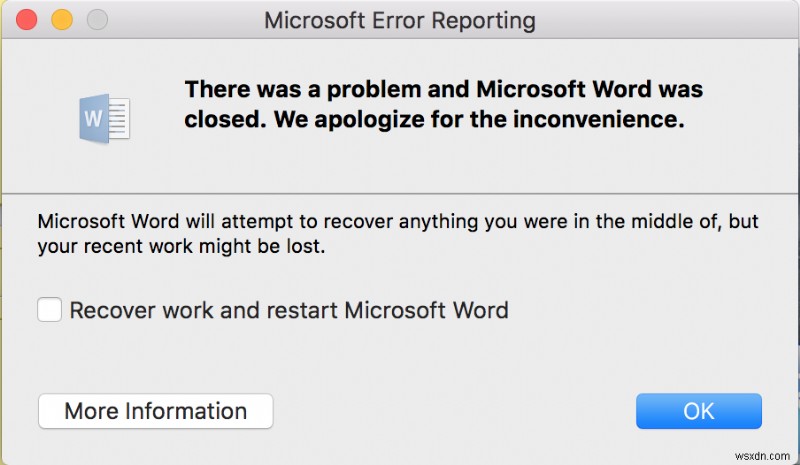 Microsoft Word ขัดข้องบน macOS Sonoma 14.1.1 – คู่มือการแก้ไขและแก้ไขปัญหาด่วน 
