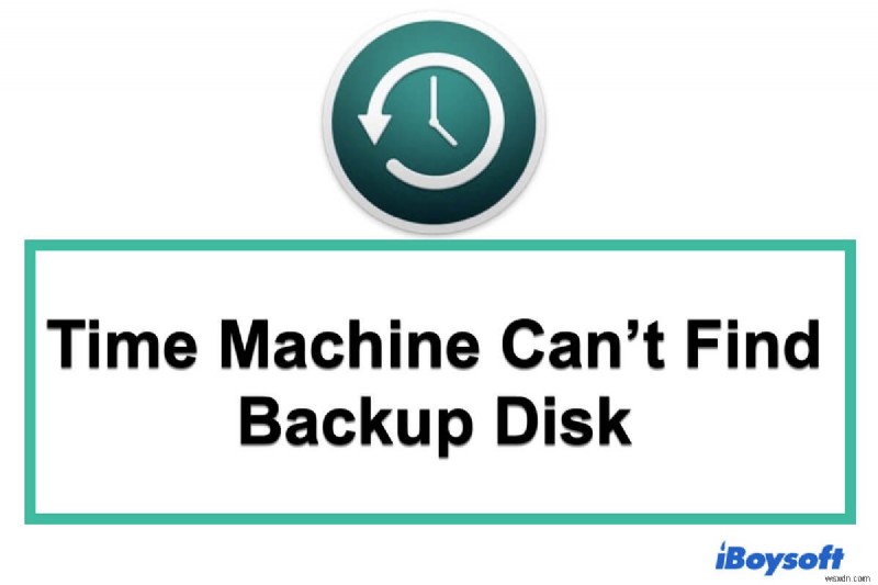 วิธีแก้ไขข้อผิดพลาด  ไม่สามารถเชื่อมต่อกับดิสก์สำรองข้อมูล Time Machine ปัจจุบัน  บน macOS 