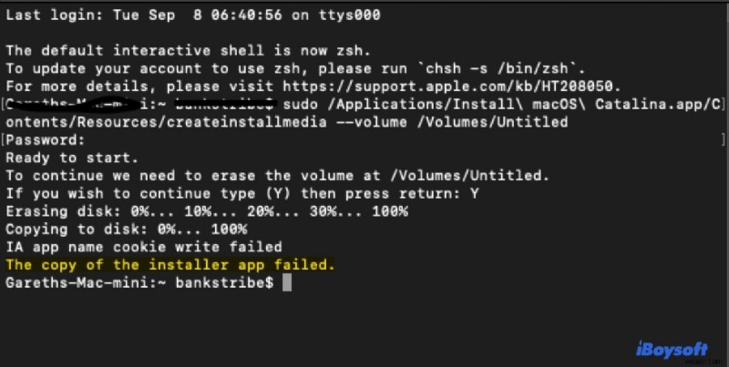 แก้ไขข้อผิดพลาดตัวติดตั้ง USB ที่สามารถบู๊ตได้ของ macOS บน Mac / Terminal / OCLP - คำแนะนำทีละขั้นตอน 