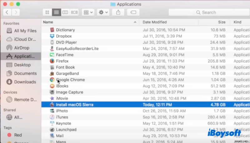 สร้างตัวติดตั้ง macOS Sierra USB ที่สามารถบูตได้ – คำแนะนำทีละขั้นตอน 