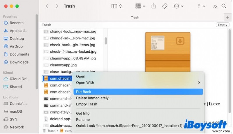 วิธีคืนค่าไอคอนถังขยะที่หายไปบน macOS 
