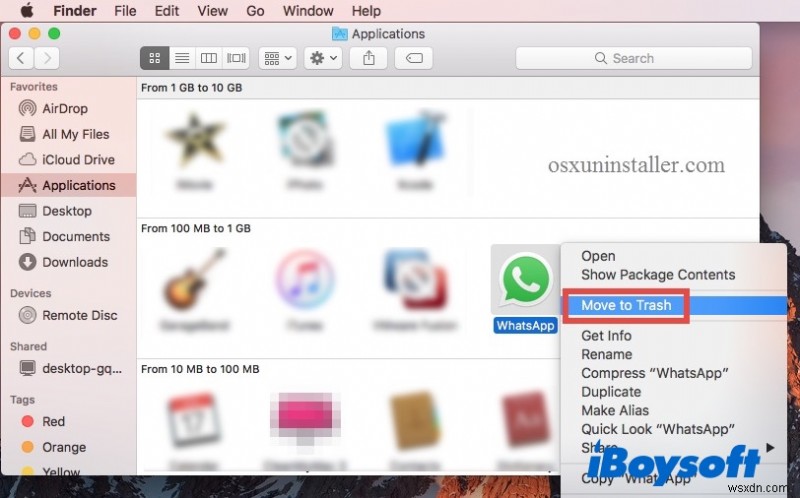 คำแนะนำทีละขั้นตอนในการถอนการติดตั้ง WhatsApp บน macOS (การลบแบบเต็ม) 