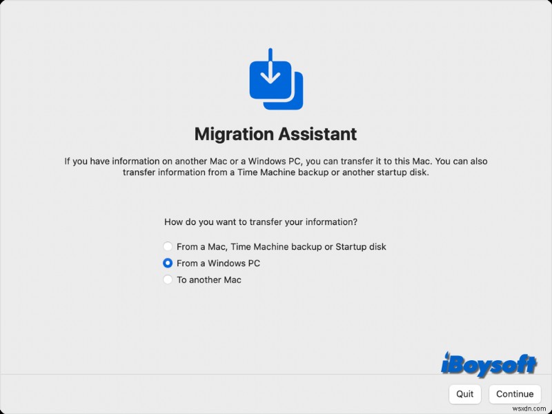 การถ่ายโอนไฟล์ PC-to-Mac ได้อย่างราบรื่น:มีหรือไม่มี Migration Assistant