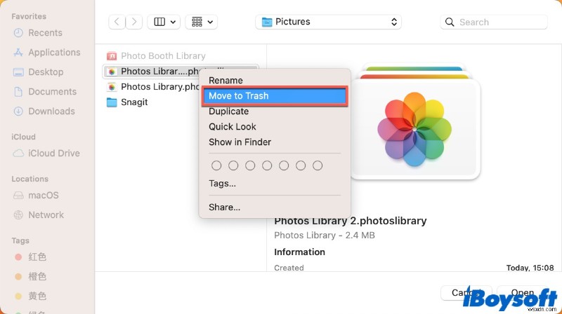 วิธีแก้ไข  รูปภาพไม่พบไลบรารีรูปภาพระบบ  บน Mac 