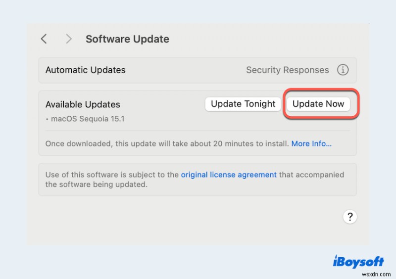 แก้ไขพรอมต์  ให้สิทธิ์การเข้าถึงไฟล์  ใน Microsoft Word สำหรับ Mac 